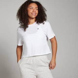 MP Basics Boxy Short Sleeve Crop T-Shirt til kvinder – Hvid - S