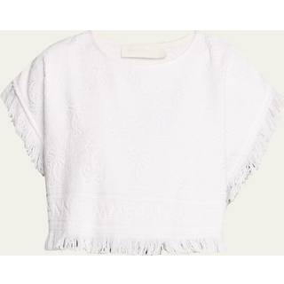 Zimmermann Cotton terry crop top - white - L
