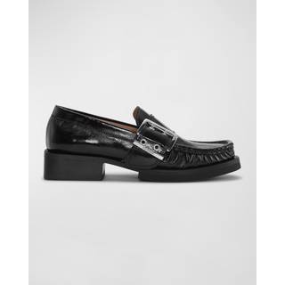 Ganni Feminine Buckle Loafers
