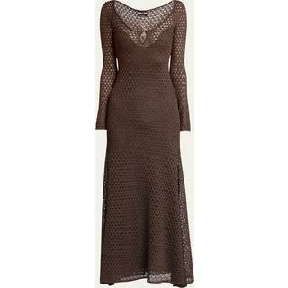 Tom Ford LurexÂ® maxi dress - brown - XS