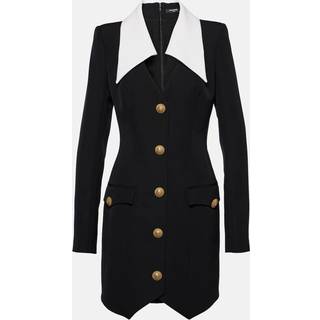 Balmain Virgin wool minidress - black - S