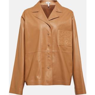 Loewe Anagram leather jacket - brown - L