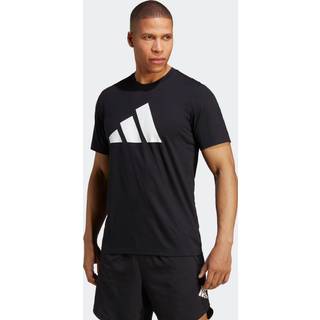 Train Essentials Feelready Logo Training T-shirt - Black / White - XS