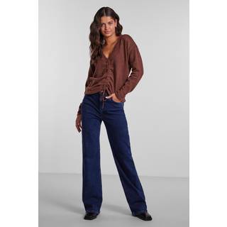 Nandi V-Neck Strik - Brun - Dame - M - PIECES