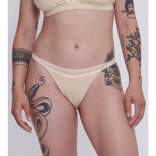 Sloggi 2-pak GO Ribbed Tanga Briefs - Ivory-2 - Large