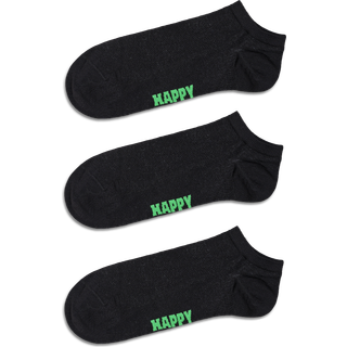 Black Solid Low Socks | 3-Pack Essential Sneaker Socks - Black, Not Applicable - 41-46