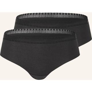 Sloggi 2-pak GO Ribbed Hipster Briefs - Black - X-Small * Kampagne *
