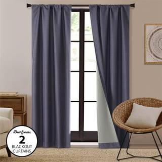 Dearfoams Energyeffektive Total Blackout Curtain Window Panel Set p? 2 37 """" X 63 """" Navy
