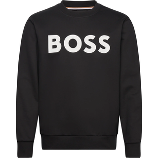 BOSS Black Herren Pullover schwarz Logo und Motiv
