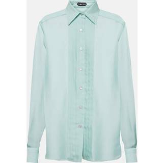 Tom Ford Silk batiste shirt - blue - S/M