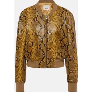 Isabel Marant Cerem snake-effect leather bomber jacket - multicoloured - L