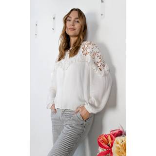 Black Colour - Bcjolanda Lace Blouse - White