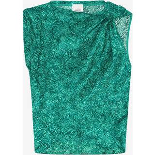 Isabel Marant Samia silk-blend top - green - L