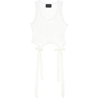 Easy Tank With Bow Tails in Ivory - M