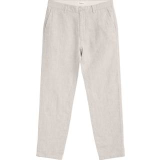 Chuck Linen Bukser, Light Feather Gray, W36/L34
