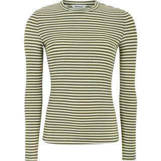 Soft Rebels Fenja Top Stribet O-Neck Martini Oliven Grøn-XXL