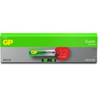 GP Batteries Super Alkaline 15A/LR6 Batteri alkalisk, AA, pakke med 12