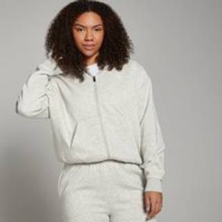 MP Basics Zip Through Hoodie til kvinder – Light Grey Marl - XXL