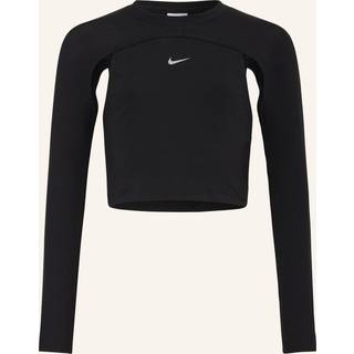 Langærmet Nike Dri-FIT-trøje til piger - sort