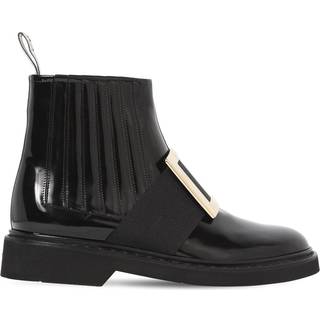 Roger Vivier Chelsea Viv&#39; leather ankle boots - black - EU 39