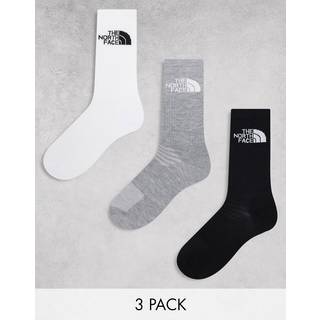 Multi Sport Cush Crew Sock 3-Pack Black Assorted (S)