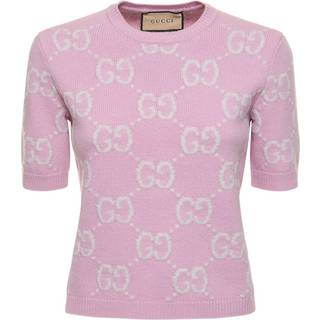 Gucci GG wool top - pink - XS