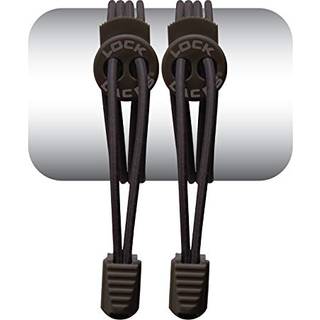 Lock Laces No Tie Shoelaces Solid Black, 120cm