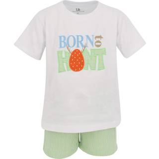 Unikke baby drenge født til at jage påskeæg tøj (7 grøn)