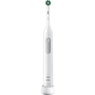 Oral-B Pro 1000 genopladelig elektrisk tandbørste, sort - 3D-rengøring, 16-graders CrossAction-børster, tryksensor, 2-minutters timer