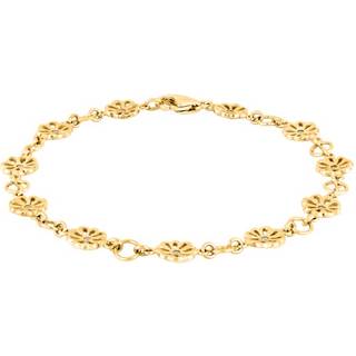 SIERSBØL - Armbånd i forgyldt sølv med blomster og zirkoner**