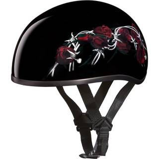 Daytona hjelme motorcykel halv hjelm kranium cap-pigtroser 100% prik godkendt