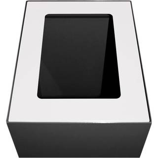 Topindsats til kildesorteringsspand  i pulverlakeret stål hvid