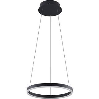 Arcchio LED-hængelampe Albiona, sort, 1 ring, Ø 40 cm