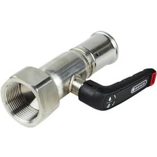 Henco kuglehane pres/indvendig gevind med håndtag 32 mm x 11/4 rustfrit stål