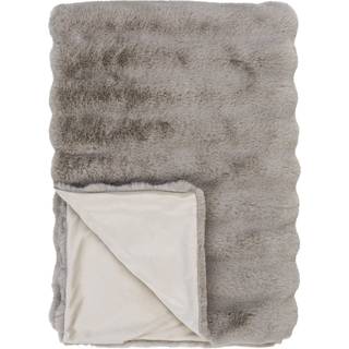 Galena plaid 130x180cm imiteret pels beige.