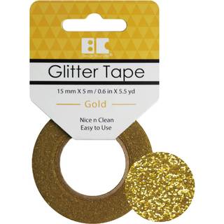 Bedste skabelsesglitterbånd 15mm af 5 m guld - GTS002