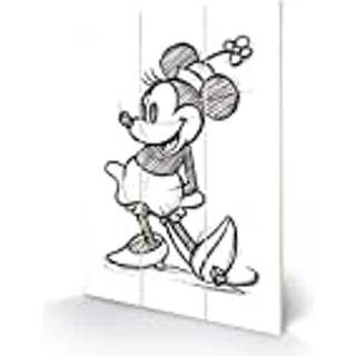 DISNEY - Wood Print 20x29.5 - Minnie Mouse Sketched