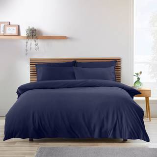 Catherine Lansfield Catherine Lansfield Navy Blue So Soft Easy Iron Duvet Cover Set