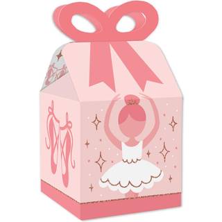 Stor prik af lykke tutu s?d ballerina - firkantet favorit gave?sker - ballet f?dselsdagsfest eller babybruser bowbokse - s?t af 12