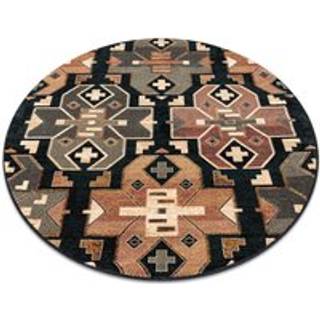 Tæppe SUPERIOR cirkel DIAS etnisk mørkeblå cirkel 200 cm