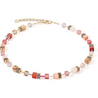 Coeur de Lion 4905/10-0310 Damen-Kette GeoCUBE Iconic Precious rot-beige