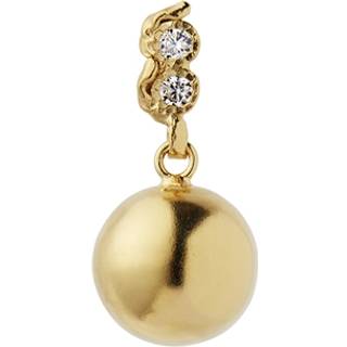 Twin Flow & Disco Ball Ørering, Gold Plated