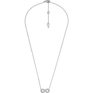 Fossil Infinity Sterling Silver Pendant Women's Necklace JFS00632040