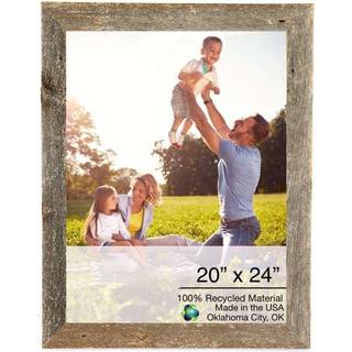 20 """" x 24 """" Rustik bondeg?rd espresso brun tr?ramme