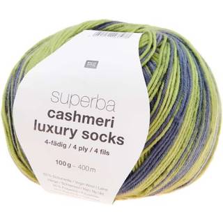 Superba Cashmeri Luxury Socks 4fädig - Grün