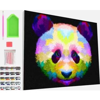 Diamond art på lærred 30x40cm, panda