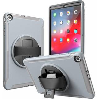 Samsung Galaxy Tab A 10.1 (2019) Håndværker Case m. Håndholder - Grå