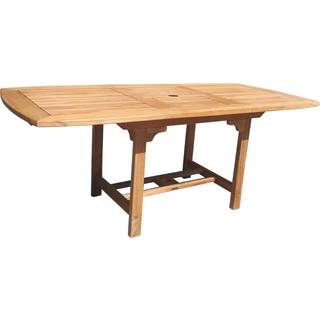 TEAK Luksus havebord m/udtræk 100 x 180 / 240 cm "boston"