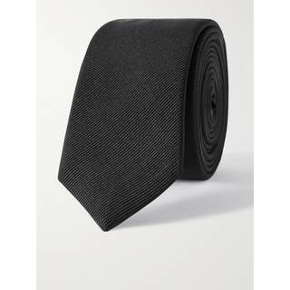 SAINT LAURENT - 5cm Silk-Twill Tie - Men - Black