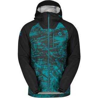 SCOTT Trail Storm Waterproof Jakke Sort/Turkis til Mænd - Størrelse Medium